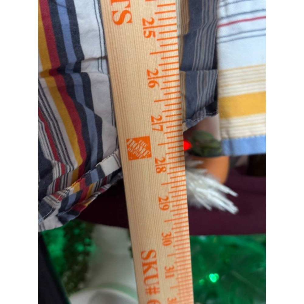 Y2K 00s NAUTICA Classic Fit Small Multicolor Stripe Shirt VINTAGE - Picture 7 of 8